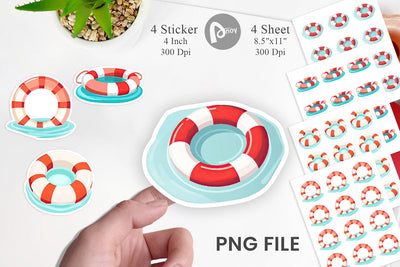 Lifebuoy Sticker Sublimation artnoy 