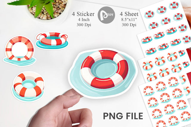 Lifebuoy Sticker Sublimation artnoy 