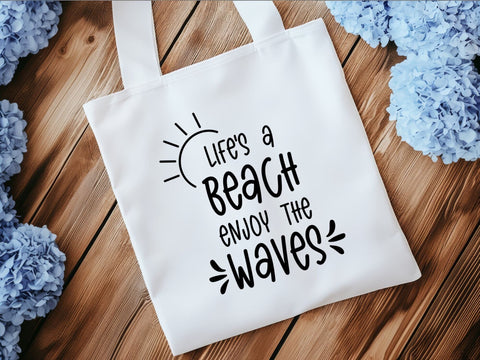 Lifes A Beach SVG | Vacation PNG SVG Paige Cole Studio 