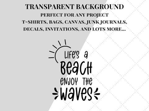 Lifes A Beach SVG | Vacation PNG SVG Paige Cole Studio 