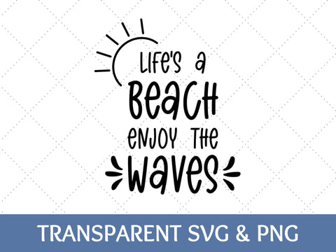 Lifes A Beach SVG | Vacation PNG SVG Paige Cole Studio 