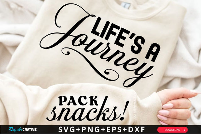 Life’s A Journey Sleeve SVG Design SVG Regulrcrative 