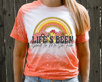 Life's Been Good Rainbow Floral PNG Sublimation So Fontsy VIP Design Shop 