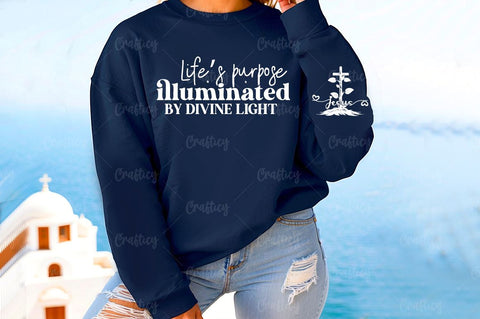 Lifes purpose illuminated by divine light Sleeve SVG Design SVG Designangry 