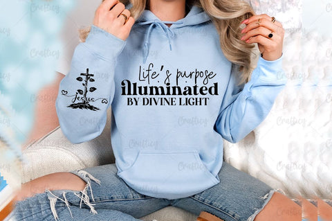 Lifes purpose illuminated by divine light Sleeve SVG Design SVG Designangry 