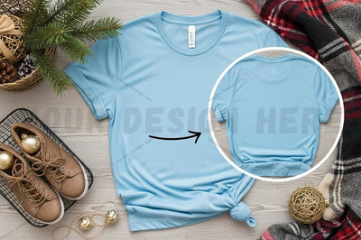 Light blue t-shirt mockup design Mock Up Photo Designangry 