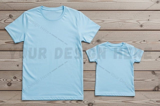 Light blue t-shirt mockup design Mock Up Photo Regulrcrative 