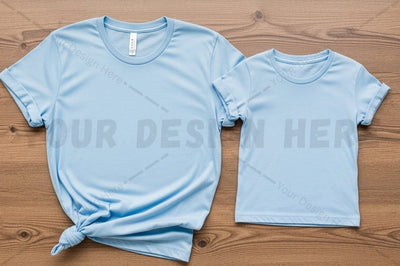 Light blue t-shirt mockup design Mock Up Photo Regulrcrative 