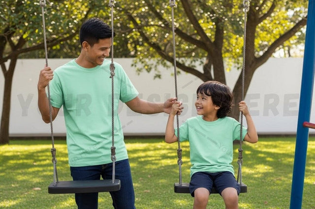 Light green t-shirt mockup design Mock Up Photo Regulrcrative 