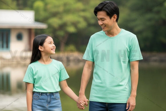 Light green t-shirt mockup design Mock Up Photo Regulrcrative 