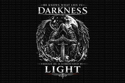 Light In Darkness Christian Faith PNG | Angel Sublimation PNG SVG BillahCrafts 