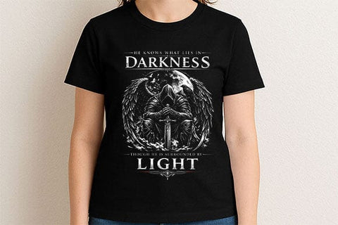 Light In Darkness Christian Faith PNG | Angel Sublimation PNG SVG BillahCrafts 