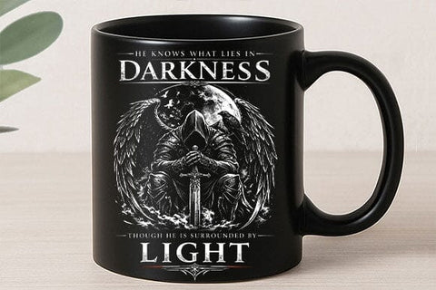 Light In Darkness Christian Faith PNG | Angel Sublimation PNG SVG BillahCrafts 