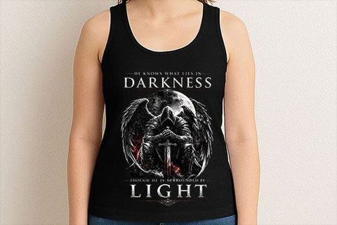 Light In Darkness Christian PNG | Dark Angel Faith Quote Digital Download SVG BillahCrafts 