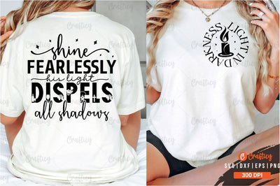 Light in darkness Front and Back SVG T shirt Design SVG Designangry 