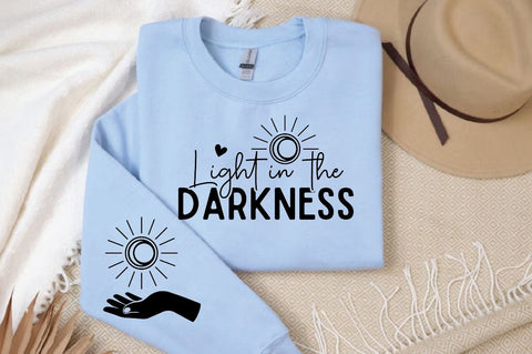 Light in the Darkness Sleeve SVG Design, Christian Sleeve SVG, Faith SVG Design, Jesus Sleeve SVG SVG Regulrcrative 