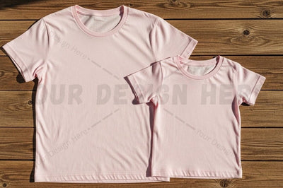 Light pink t-shirt mockup design Mock Up Photo Regulrcrative 