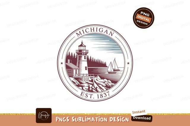 Lighthouse coastal scene with sailboats water Sublimation Designangry 