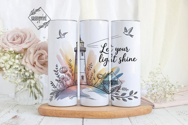 Lighthouse Tumbler Wrap PNG Sublimation sassyprint 