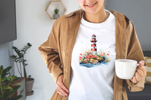 Lighthouse Watercolor Sublimation Clipart Bundle Sublimation Designangry 