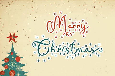 Lightning Christmas Font Afandi Studio 