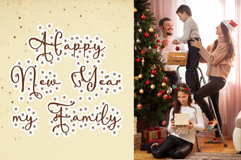 Lightning Christmas Font Afandi Studio 