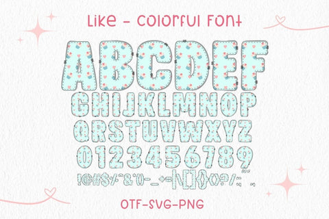 Like - Color Font Font AnningArts Design 