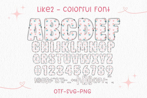 Like - Color Font Font AnningArts Design 