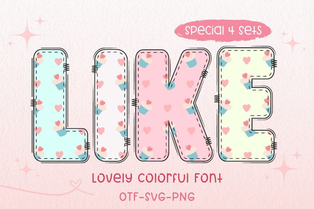 Like - Color Font Font AnningArts Design 