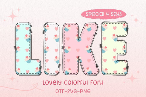 Like - Color Font Font AnningArts Design 