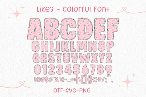 Like - Color Font Font AnningArts Design 