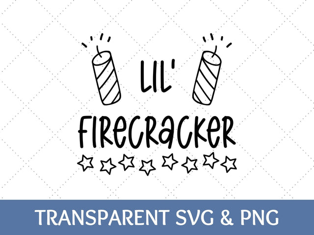 Lil Firecracker SVG | Fourth of July PNG SVG Paige Cole Studio 