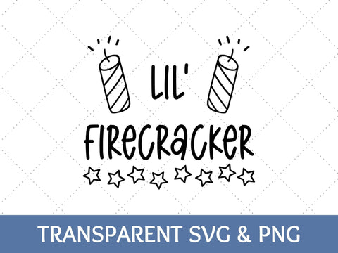 Lil Firecracker SVG | Fourth of July PNG SVG Paige Cole Studio 