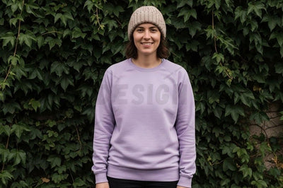 Lilac long-sleeve t-shirt mockup Mock Up Photo Designangry 