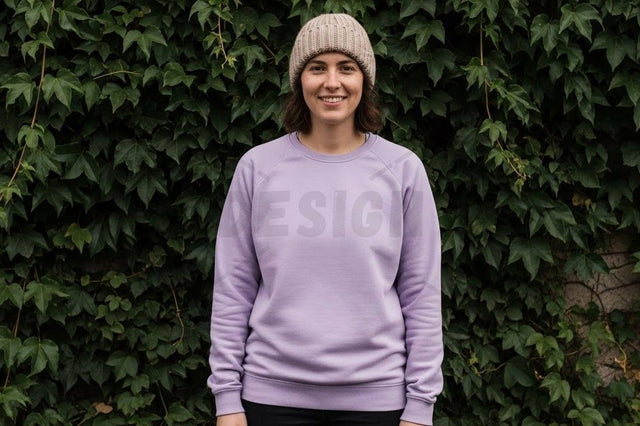 Lilac long-sleeve t-shirt mockup Mock Up Photo Designangry 