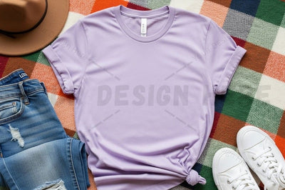 Lilac t-shirt mockup design Mock Up Photo Designangry 