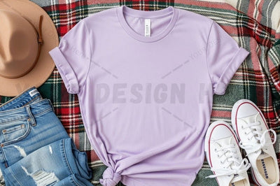 Lilac t-shirt mockup design Mock Up Photo Designangry 