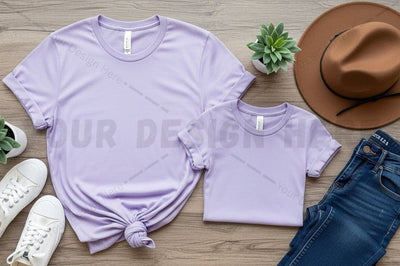 Lilac t-shirt mockup design Mock Up Photo Regulrcrative 