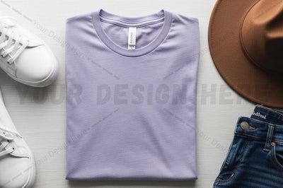 Lilac t-shirt mockup design Mock Up Photo Regulrcrative 