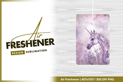 Lilac unicorn head detailed illustration with plants Sublimation Regulrcrative 