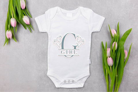 Lily Blossom Line Monogram Font Dm Letter Studio 