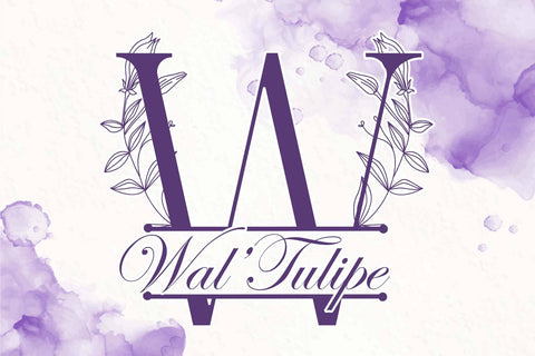 Lily Buds Line Monogram Font Dm Letter Studio 