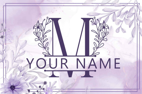 Lily Floral Line Monogram Font Dm Letter Studio 