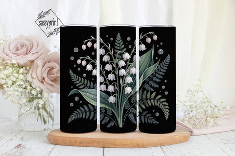 Lily of the Valley 20oz Tumbler Wrap Sublimation sassyprint 