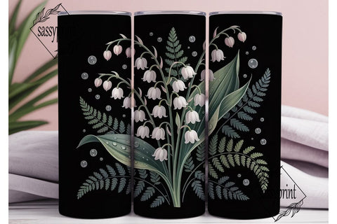 Lily of the Valley 20oz Tumbler Wrap Sublimation sassyprint 