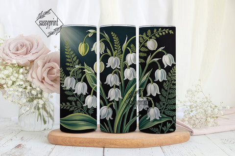 Lily of the Valley 20oz Tumbler Wrap Sublimation sassyprint 