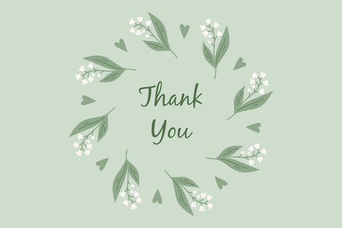 Lily Of The Valley Floral Frames Sublimation Rin Green 