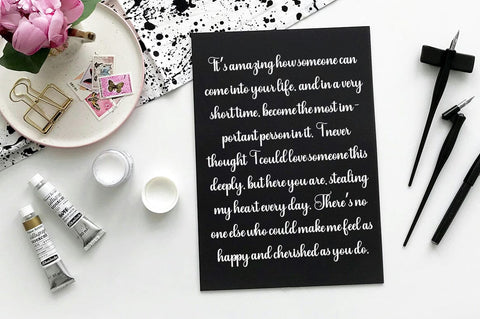 Lilyana Script Font Studio Natural Ink 