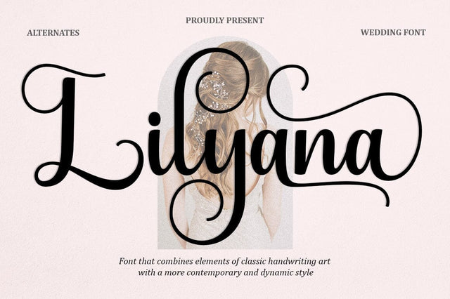 Lilyana Script Font Studio Natural Ink 