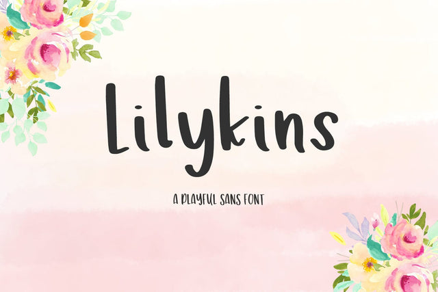 Lilykins Playful Sans Font Font Beck McCormick 